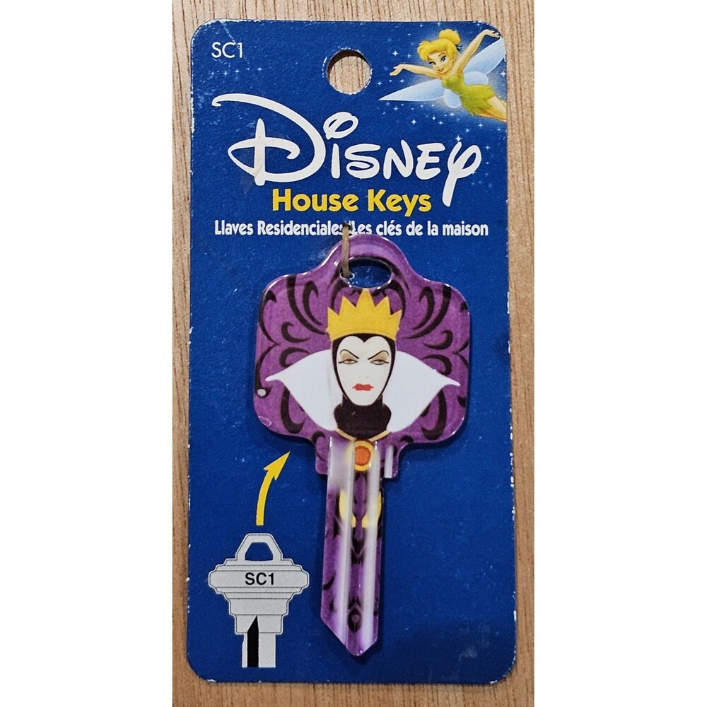 DISNEY HOUSE KEYS Evil Queen SC1 Residential Key Blank Uncut NEW SC1-D15